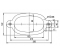 Прокладка для унитаза овальная (для унитаза Вест) "Уклад" (г.Псков) - схема